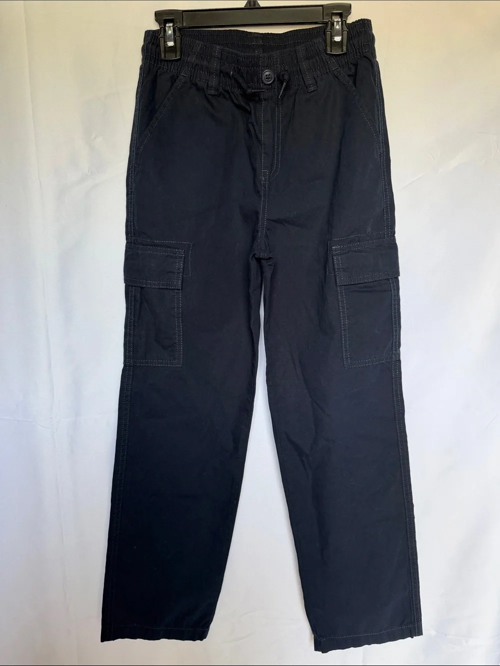 3 Pair boys pants cargo jogger uniform elastic waist autism friendly sz 10 GAP